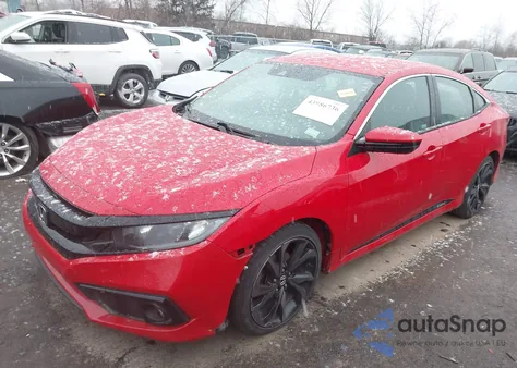 2020 Honda Civic Sport из США, поврежденный, VIN 2HGFC2F89LH567027